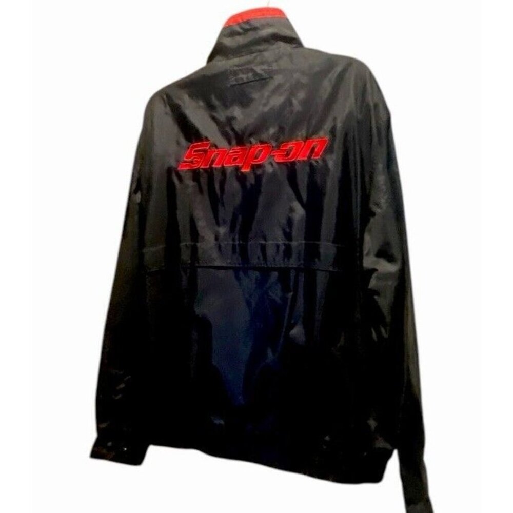 SnapOn Jacket Men’s Size XL Black Zip Snap Multiple Pockets Logo Embroidery - Picture 2 of 16